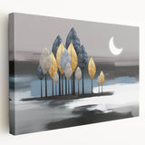 Abstract canvas wall art featuring vibrant strokes and lines in a colorful design, showcasing a modern aesthetic perfect for home decor.