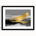 Framed abstract wall art showcasing dynamic strokes and lines in black and white, perfect for modern home decor or office ambiance.