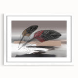 Abstract wall art featuring colorful strokes and lines in a stylish white frame, perfect for modern home decor. The design showcases vibrant hues and dynamic patterns that enhance any living space.