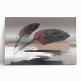 Abstract strokes and lines design wall art on stretched canvas, showcasing a vibrant blend of colors and modern artistic flair, perfect for contemporary decor.