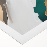 Abstract wall art featuring vibrant strokes and lines in a modern design, printed on rolled canvas, ideal for contemporary home decor. Perfect for adding a pop of color to any room.