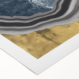 Abstract strokes and lines design in vibrant colors on a rolled canvas, showcasing modern wall art ideal for contemporary decor. Perfect for adding a pop of color to living spaces.
