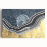 Abstract canvas wall art featuring bold strokes and dynamic lines in vibrant colors, perfect for modern home decor. This stretched artwork adds a contemporary touch to any space.