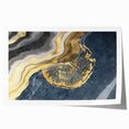 Abstract wall art print featuring dynamic strokes and lines in vibrant colors, ideal for modern home decor. This rolled canvas design enhances any living space.