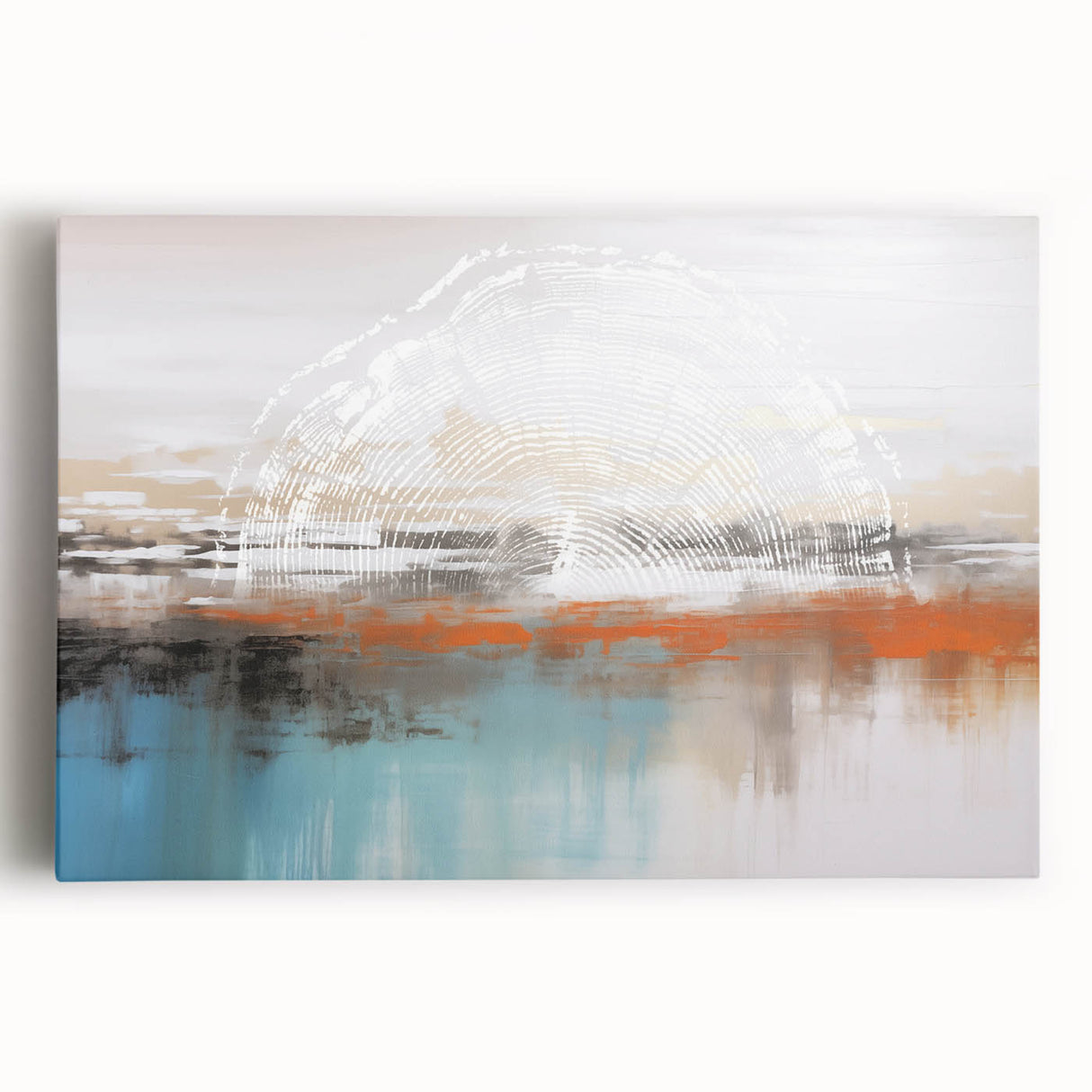 Abstract canvas wall art featuring vibrant strokes and intricate lines in a modern design, showcasing a blend of colors perfect for contemporary decor.