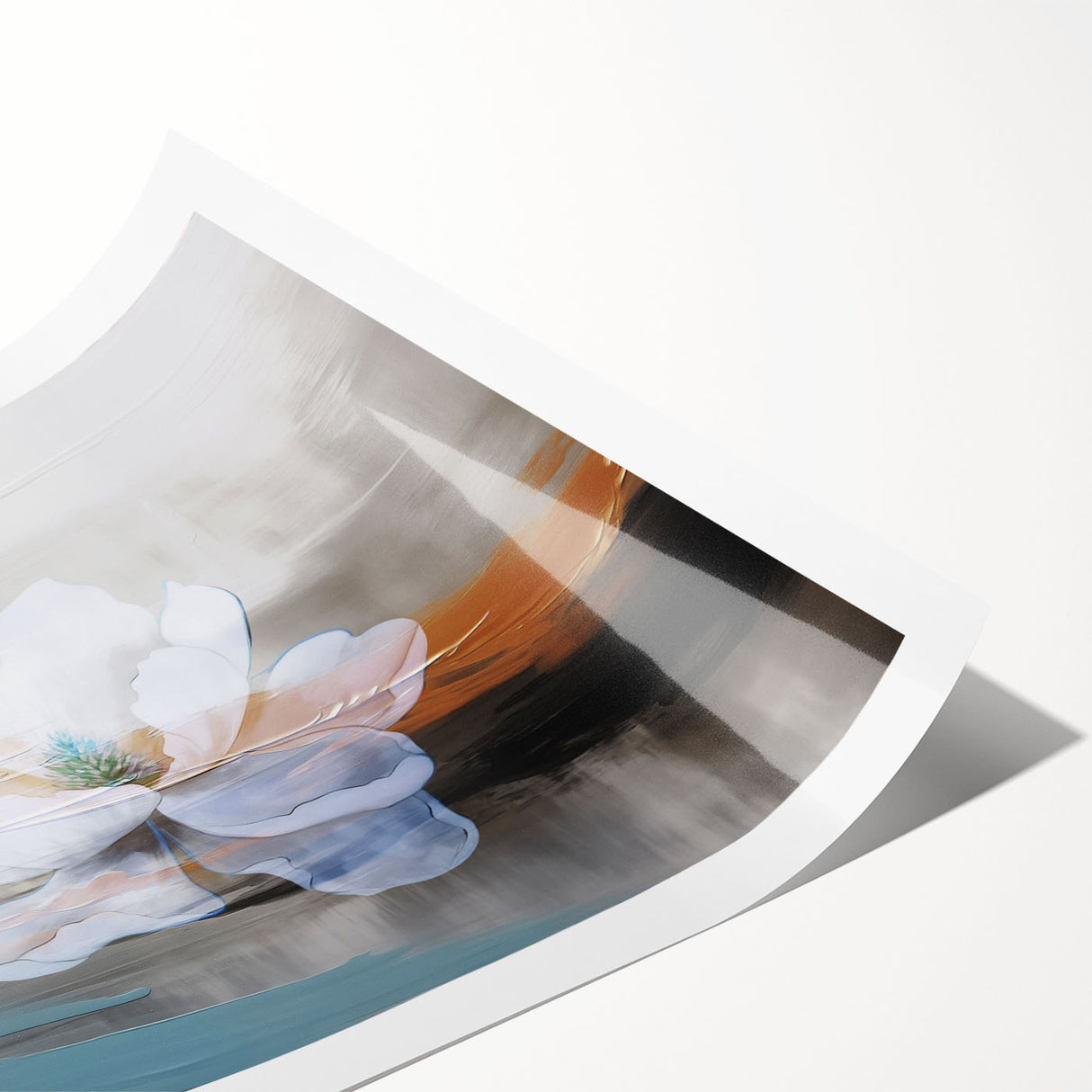 Abstract strokes and lines in vibrant colors create a modern wall art design, showcasing a dynamic interplay of shapes, perfect for contemporary home decor.