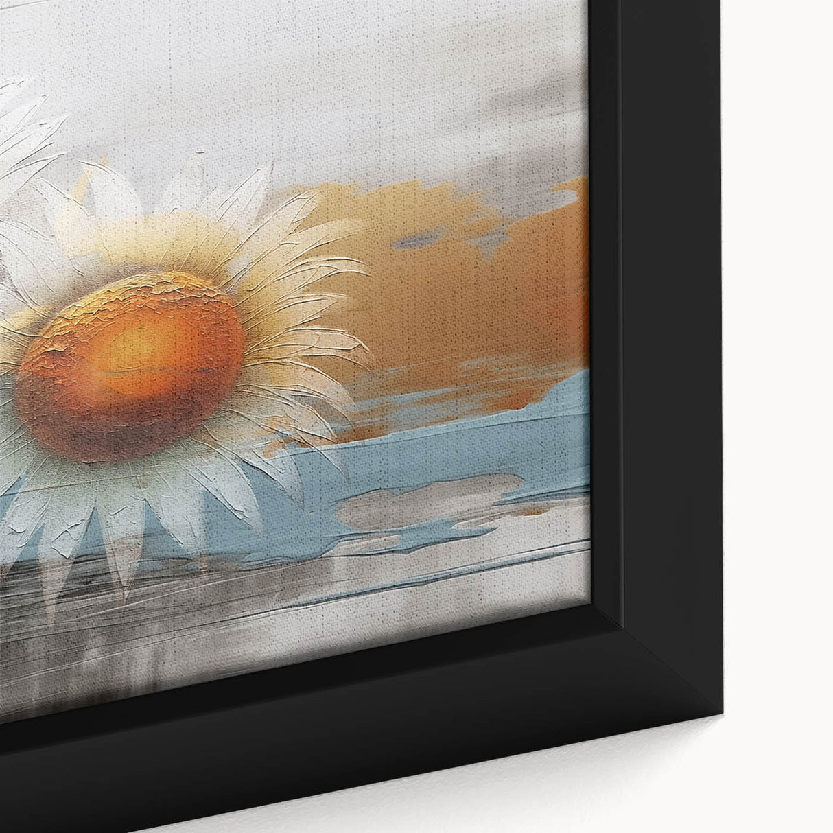 Framed canvas artwork showcasing vibrant abstract strokes and lines in a contemporary design, perfect for modern home decor. Rich colors and dynamic patterns create a striking visual impact.