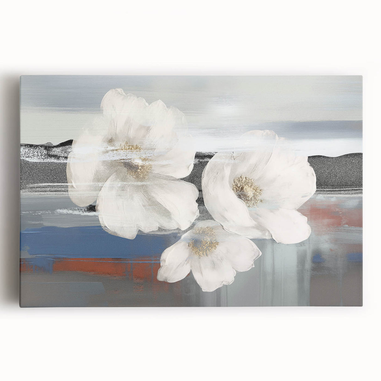 Abstract canvas wall art showcasing bold strokes and lines in a vibrant color palette, designed to enhance modern decor aesthetics. Ideal for contemporary interiors.