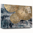 Abstract wall art featuring vibrant strokes and lines in various colors, displayed in a sleek acrylic frame with pins, enhancing modern decor aesthetics.