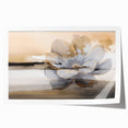 Abstract wall art print showcasing vibrant strokes and lines in shades of blue, orange, and grey, ideal for modern home decor. Perfect for adding a contemporary touch to any living space.