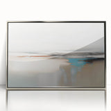 Framed abstract wall art showcasing dynamic silver strokes and lines, perfect for modern decor, enhancing contemporary living spaces with elegance.