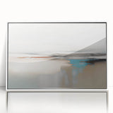 Framed abstract wall art design featuring dynamic strokes and lines in a minimalist style, set against a white background, perfect for modern home decor.