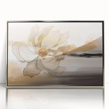Framed wall art featuring an abstract design with silver strokes and lines, showcasing a modern aesthetic suitable for contemporary home decor.