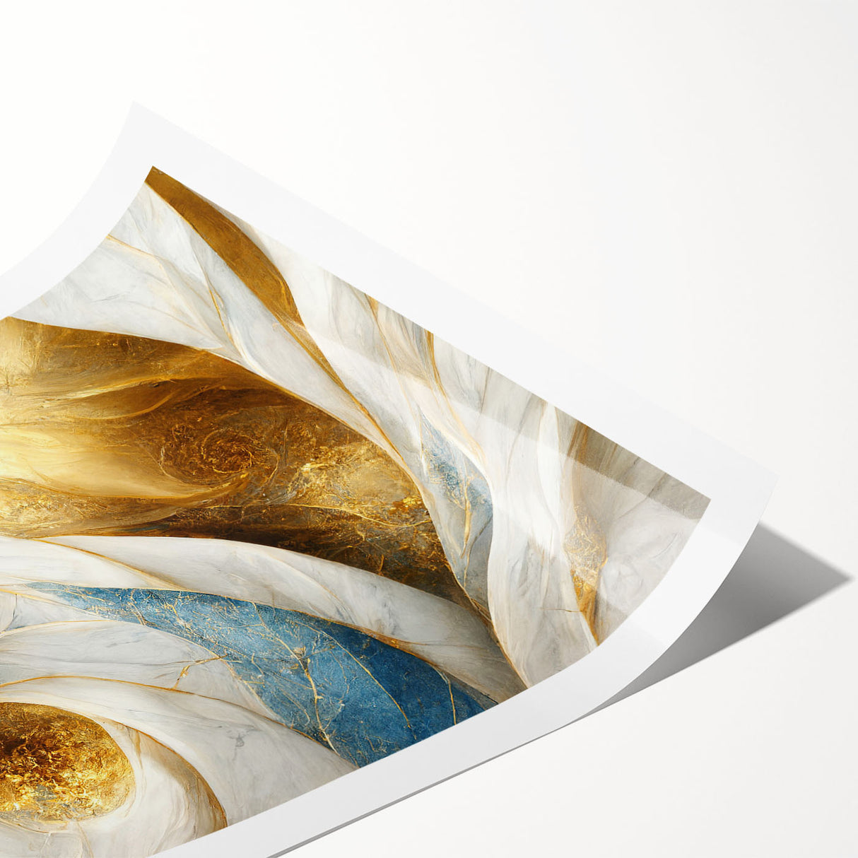 Abstract wall art print showcasing vibrant strokes and lines in bold colors, perfect for modern home decor or gallery displays.