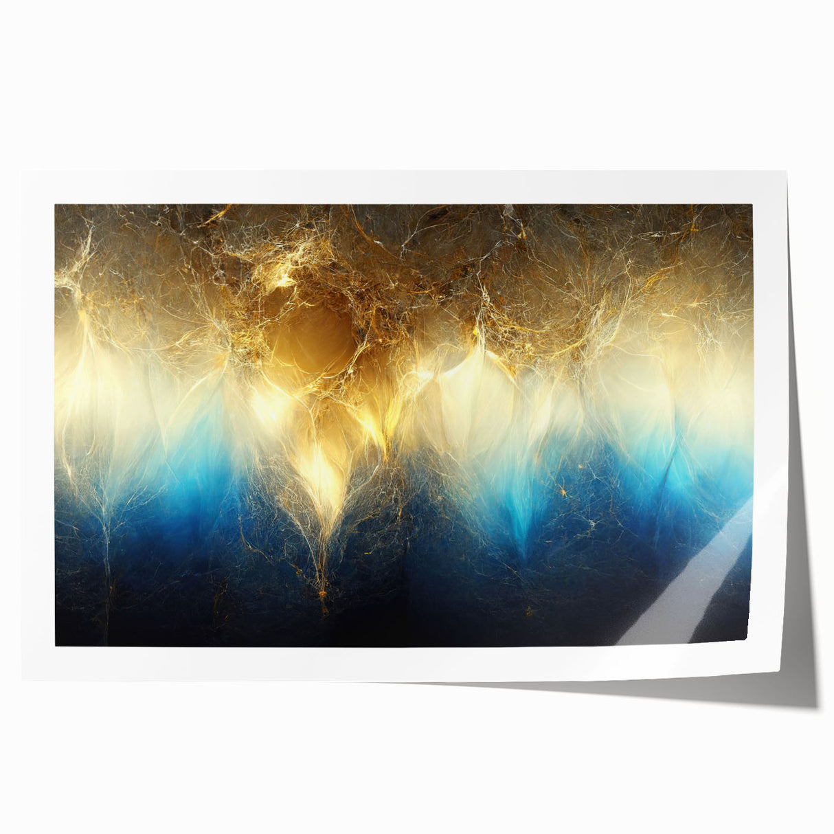 Abstract wall art print showcasing vibrant strokes and lines in a contemporary design, perfect for modern home decor and artistic expression.