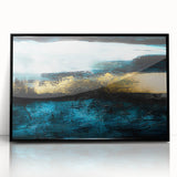 Framed abstract wall art showcasing dynamic strokes and lines in a blend of black and white, adding modern elegance to any decor.