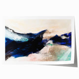 Abstract wall art print showcasing vibrant strokes and lines in bold colors, perfect for modern home decor and artistic displays.