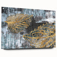 Abstract wall art featuring colorful strokes and dynamic lines on acrylic glass, showcasing a modern design that enhances contemporary decor.