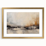 Abstract wall art design showcasing an array of colorful strokes and lines in a sleek gold frame with a mat, perfect for modern decor.