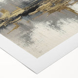 Abstract strokes and lines in vibrant colors create a modern wall art design on rolled canvas, ideal for contemporary home decor.