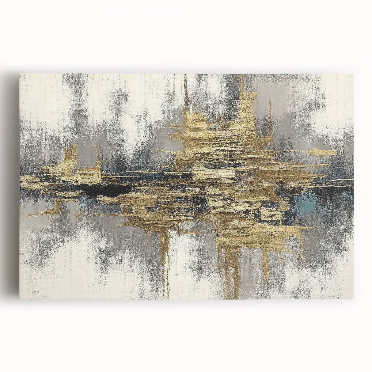 Abstract canvas wall art showcasing dynamic strokes and lines in vibrant colors, perfect for modern home decor and artistic expression.