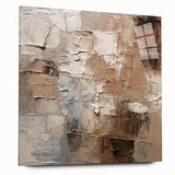 Abstract wall art piece showcasing vibrant strokes and lines in a modern design, featuring an acrylic glass finish that enhances colors and depth.