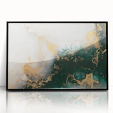 Framed abstract wall art featuring dynamic strokes and lines in black and white, ideal for modern decor and interior design enhancement.