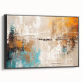 Framed canvas art showcasing an abstract strokes and lines design in black, emphasizing modern aesthetics and stylish home decor.