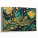 Framed abstract wall art featuring dynamic strokes and lines in shades of silver and gray, offering a modern touch to any decor.