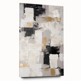 Abstract wall art design showcasing vibrant strokes and lines in various colors, displayed in an elegant acrylic glass frame from the collection.