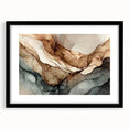 Abstract wall art design featuring colorful strokes and lines, framed in black with a mat, ideal for modern home decor and artistic spaces.