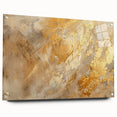 Abstract wall art design showcasing vibrant strokes and lines in a modern acrylic glass frame, elegantly displayed with pins for hanging.