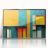 Framed abstract wall art featuring dynamic strokes and lines in silver and gray tones, perfect for modern decor. Ideal addition to contemporary living spaces.