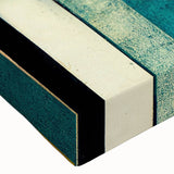 Close-up of abstract strokes and lines design on stretched canvas wall art, featuring vibrant colors and intricate patterns ideal for modern home decor.