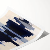 Abstract wall art print showcasing vibrant strokes and lines in a modern design, perfect for home decor. The rolled canvas is ideal for stylish interiors.