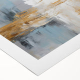 Abstract strokes and lines in vibrant colors create a modern wall art design on rolled canvas, enhancing contemporary decor with artistic flair. Ideal for stylish interiors.