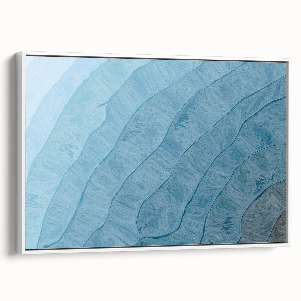 Framed abstract wall art showcasing dynamic strokes and lines in neutral tones, set against a white background, perfect for modern home decor.