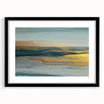 Abstract strokes and lines design wall art in a black frame with mat, showcasing a modern aesthetic suitable for contemporary home decor. Ideal for living rooms or offices.