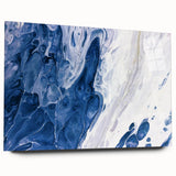 Abstract strokes and lines design on acrylic glass wall art, showcasing vibrant colors and elegant patterns, ideal for modern home decor and artistic spaces.