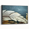 Framed canvas wall art showcasing an abstract design of colorful strokes and lines, with a sleek black frame. Perfect for modern home decor.
