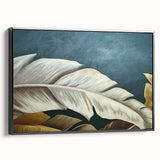 Framed canvas wall art showcasing an abstract design of colorful strokes and lines, with a sleek black frame. Perfect for modern home decor.