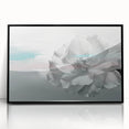 Framed wall art featuring an abstract design of colorful strokes and lines in a modern style, set in a sleek black frame, perfect for contemporary decor.