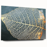 Abstract strokes and lines design on acrylic glass wall art, showcasing a modern aesthetic with vibrant colors and fluid patterns, ideal for contemporary decor.