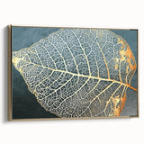 Abstract canvas wall art featuring a dynamic arrangement of gold strokes and lines, elegantly framed, showcasing a modern design perfect for contemporary decor.