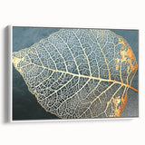 Framed wall art showcasing an abstract design of colorful strokes and lines on a white background, perfect for modern home decor. The canvas is elegantly displayed from a side view, emphasizing its sleek profile and artistic appeal.