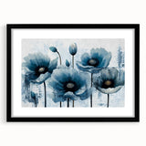 Abstract wall art design featuring bold strokes and lines in a minimalist style. The artwork is framed with a sleek black frame and mat, enhancing its modern aesthetic. Ideal for contemporary home decor, this piece adds a touch of elegance to any room.