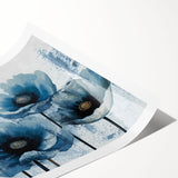 Abstract strokes and lines wall art print showcasing a modern design with vibrant colors, ideal for contemporary home decor, rolled and ready for framing.