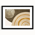 Abstract wall art featuring a dynamic design of colorful strokes and lines in a modern black frame with a white mat, enhancing contemporary decor aesthetics.