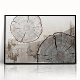 Framed abstract wall art featuring dynamic strokes and lines in a modern design, with a sleek black frame, perfect for contemporary home décor.