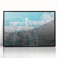 Framed abstract wall art featuring dynamic strokes and lines in black and white, enhancing modern decor with a sophisticated touch, perfect for contemporary interiors.